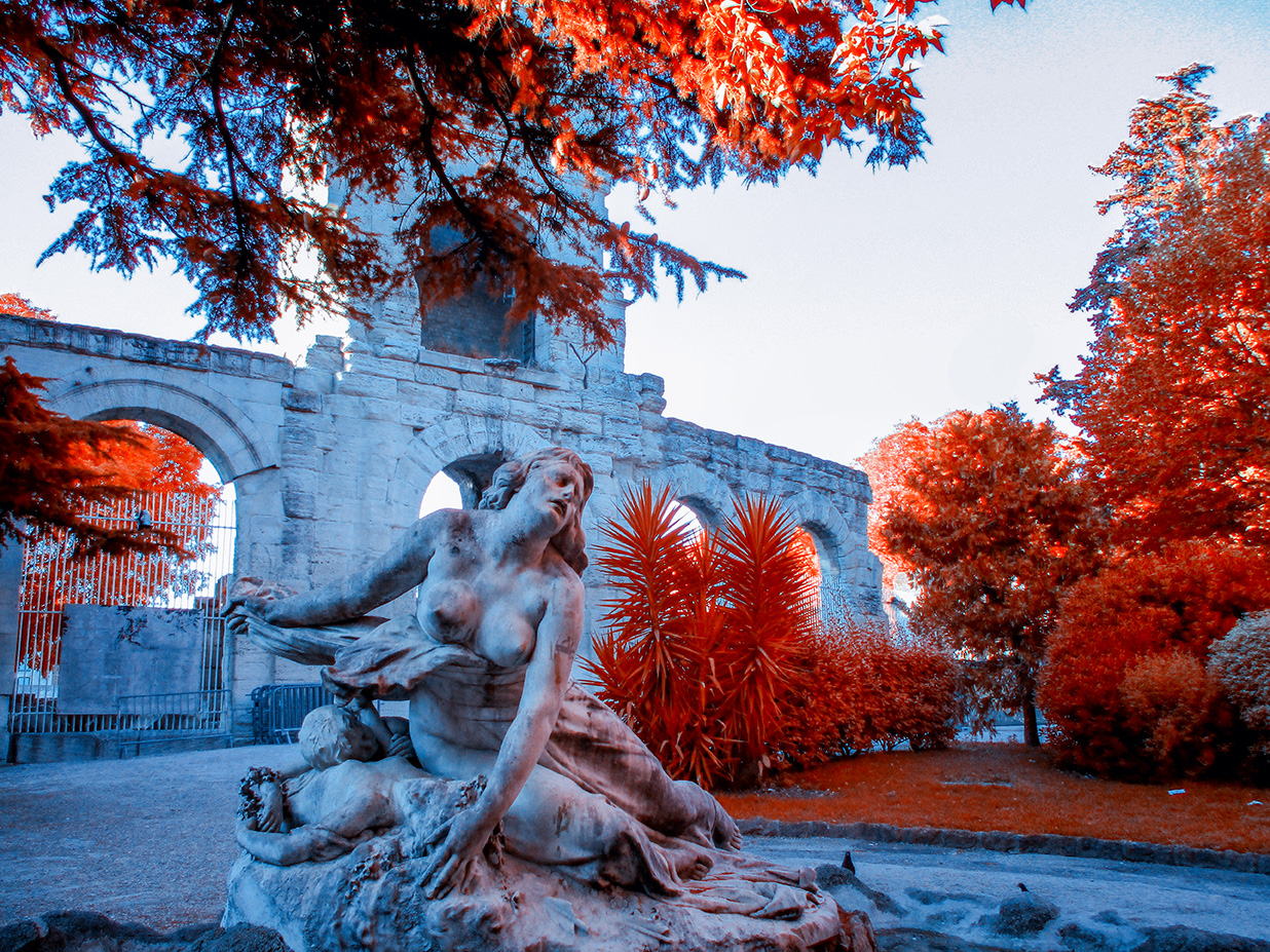 Arles en infrarouge
