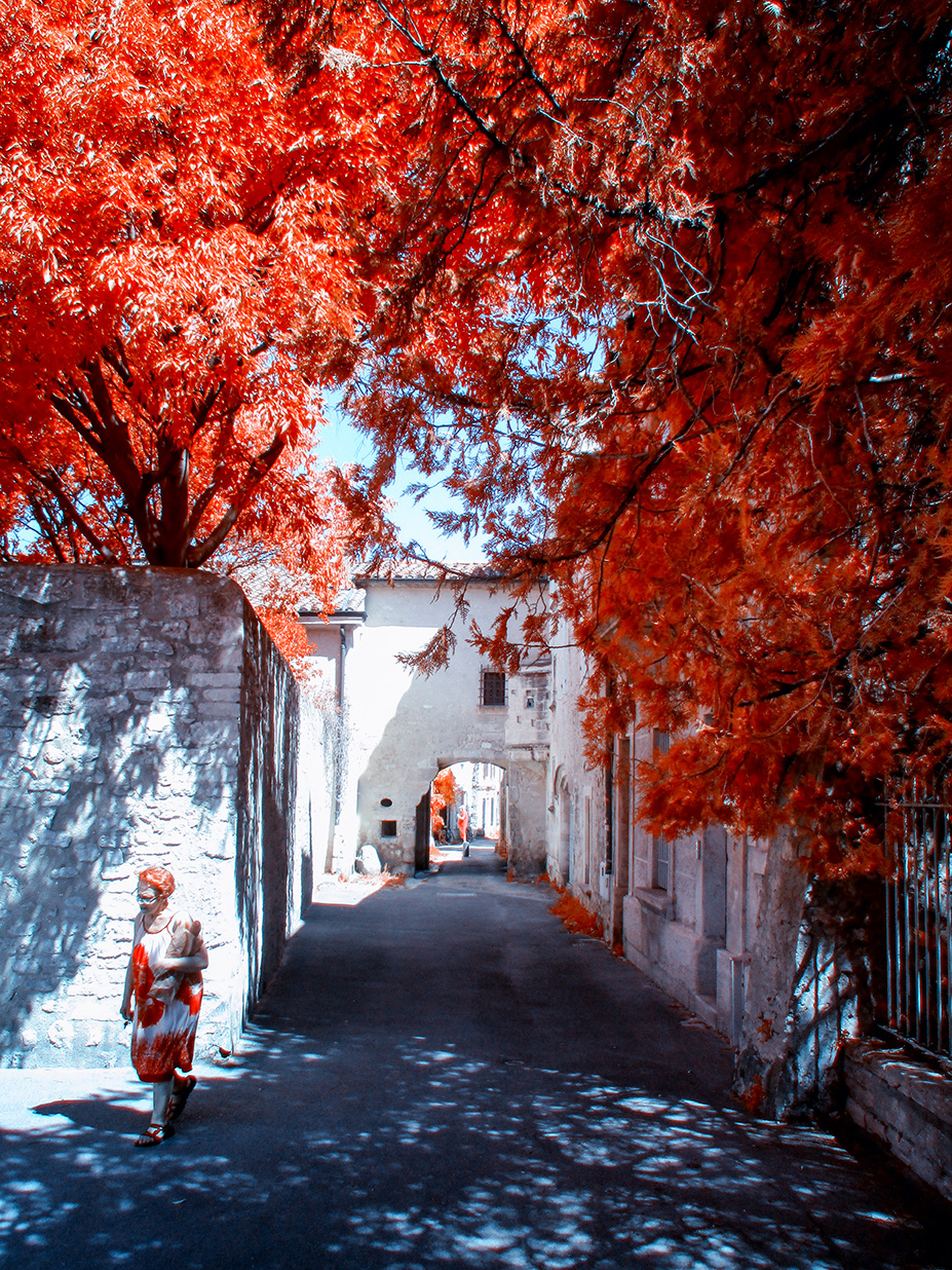 Arles en infrarouge